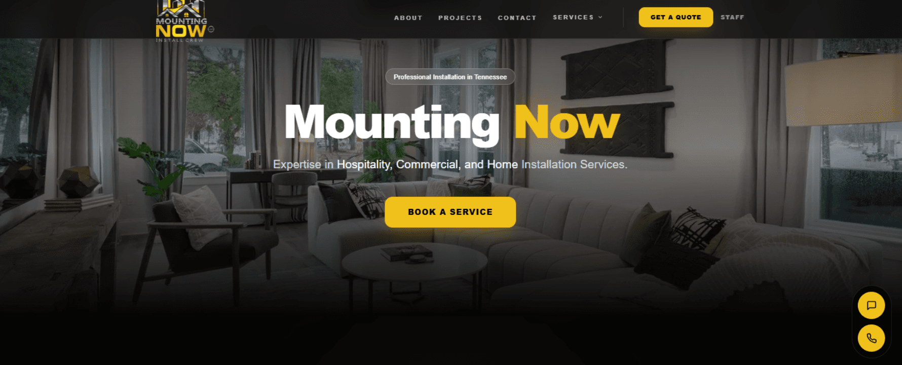 Página web de Mounting Now